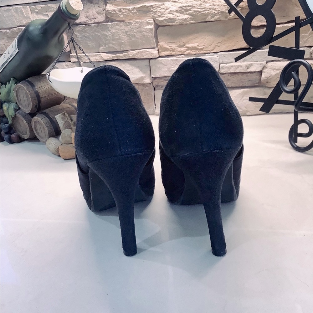 Suede Heeled Booties - Picture 8 of 11